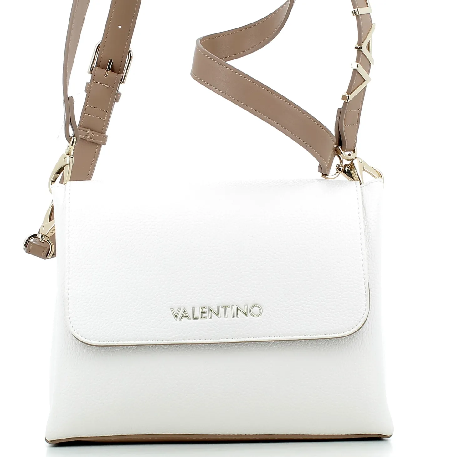 Borsa Valentino donna S5A803P25 BIANCO/CUOIO