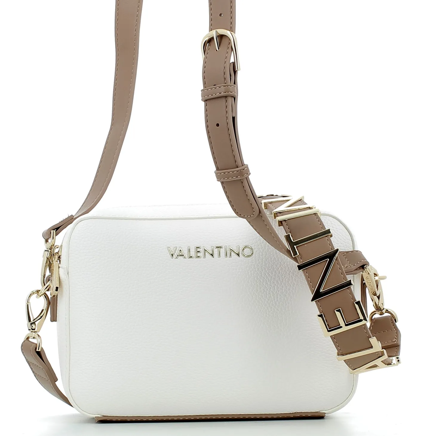 Borsa Valentino donna S5A809P25 BIANCO-CUOIO