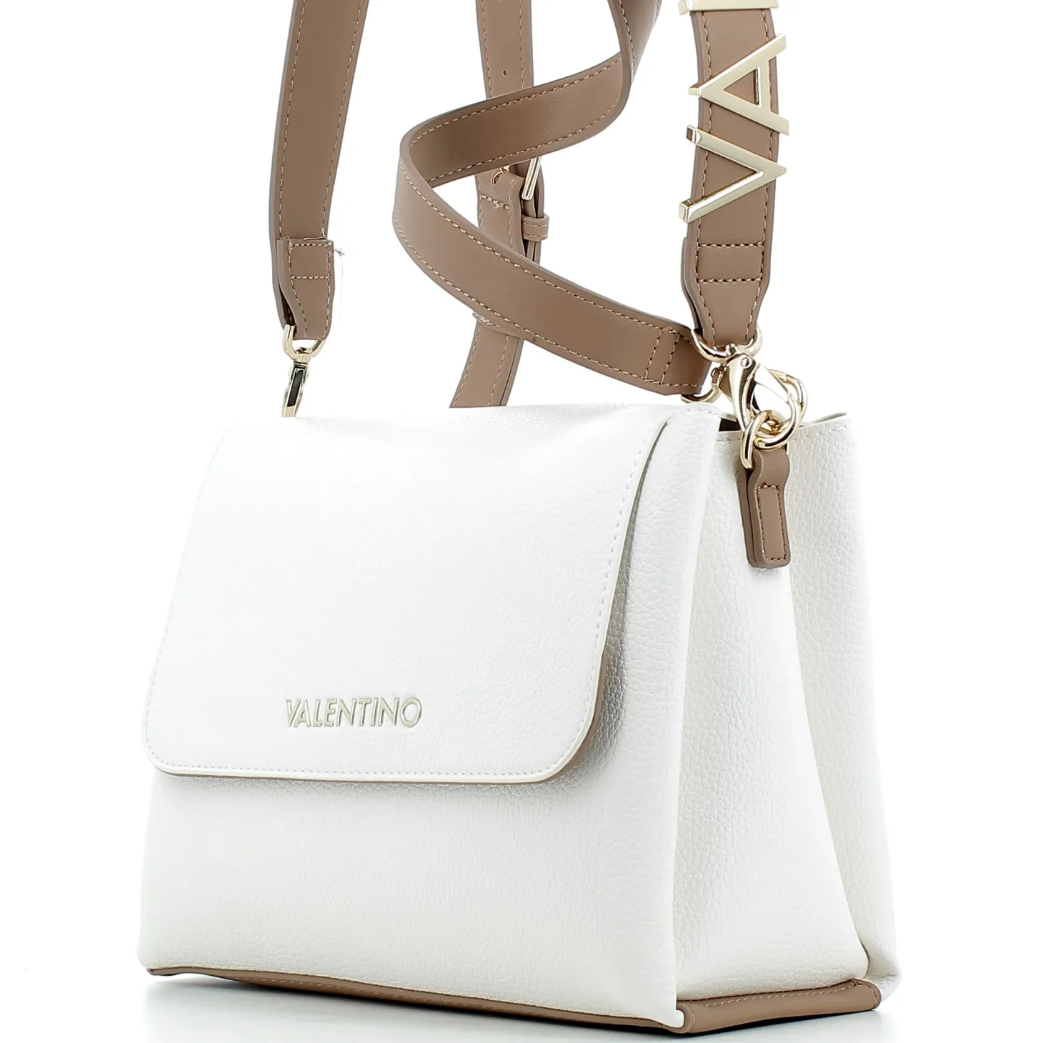 Borsa Valentino donna S5A803P25 BIANCO/CUOIO