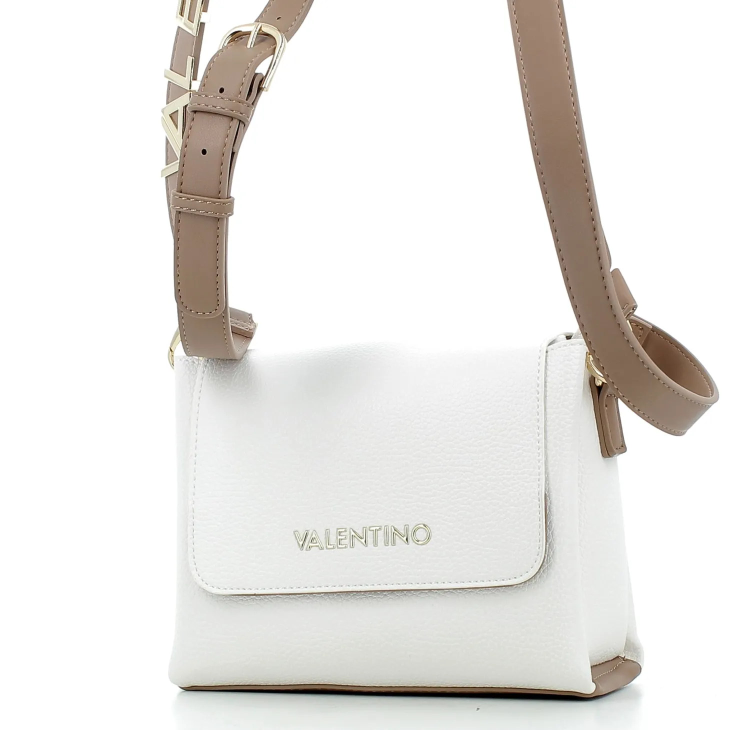 Borsa Valentino donna S5A806P25 BIANCO/CUOIO