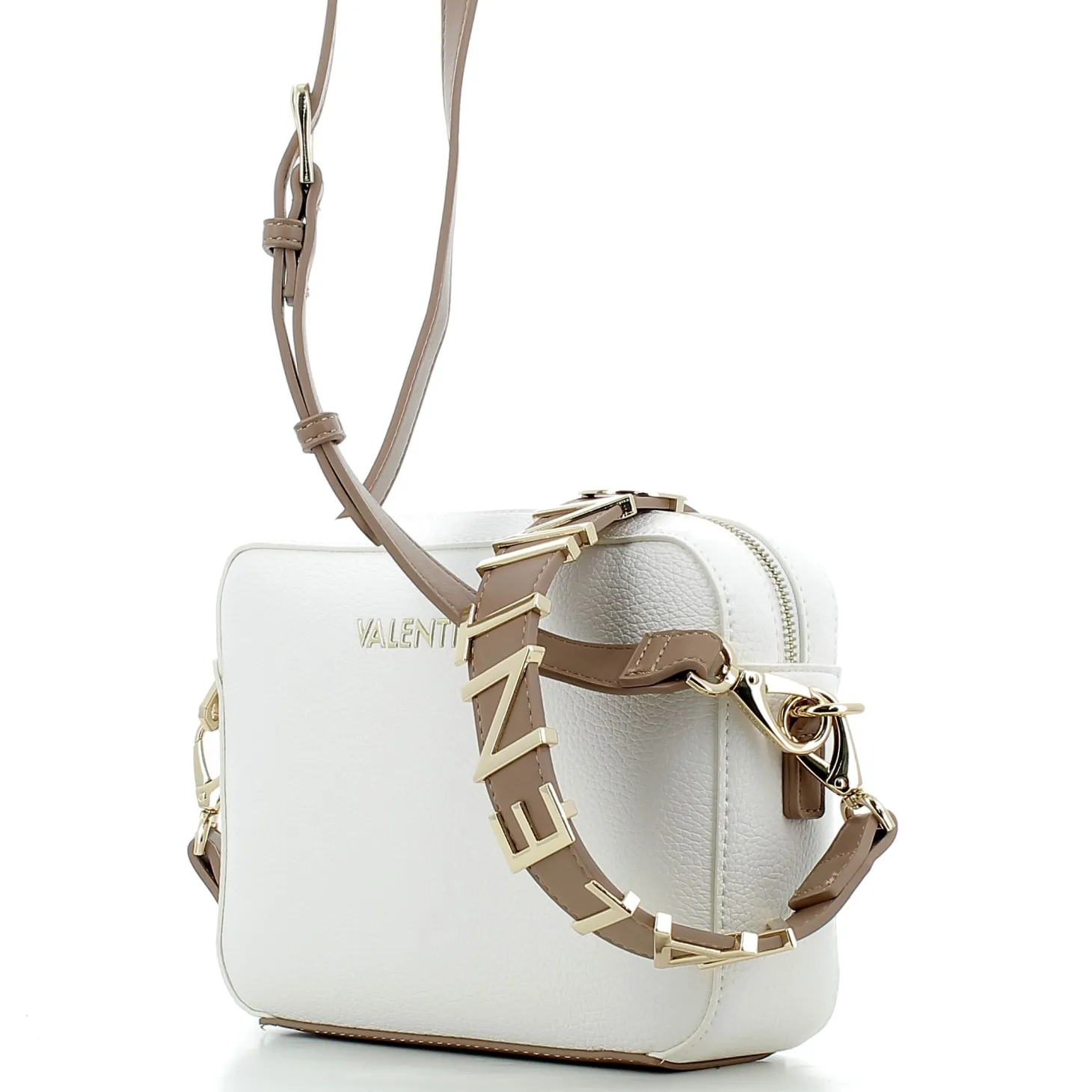 Borsa Valentino donna S5A809P25 BIANCO-CUOIO