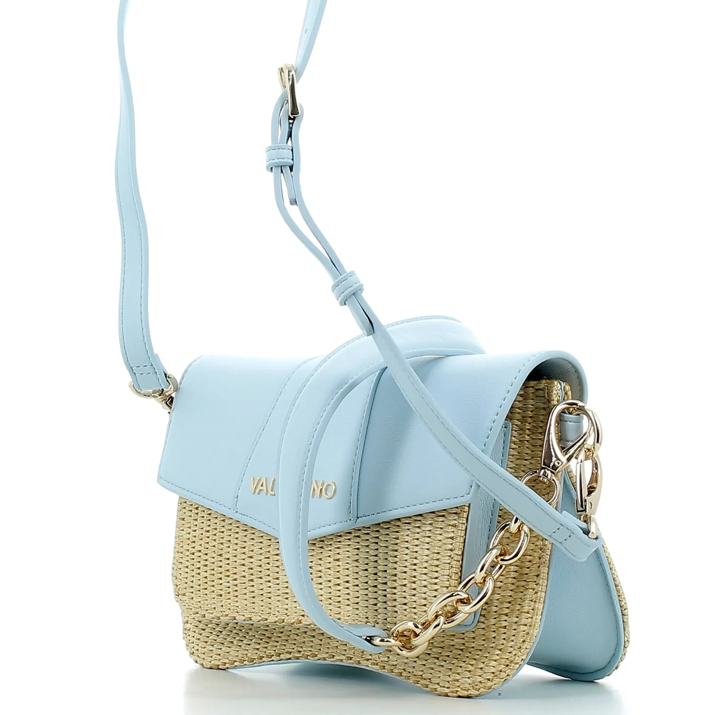 Borsa Valentino donna S8NP13PAP25 AZZURRO-NATURA